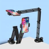 Masaya Takılabilen Telefon Tablet Standı Uzun Kollu Ayarlanabilir Telefon Tutucu - 1