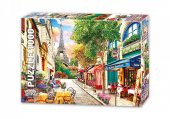 Star Oyun Paris'te Bir Küçük Sokak 1000 Parça Puzzle - 1