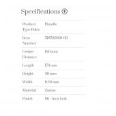 Furnipart Kulp Pyramıd 160mm İnox thumbnail 2