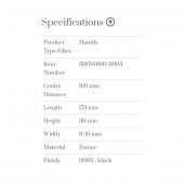 Furnipart Kulp Pyramıd 160mm Mat Siyah thumbnail 3