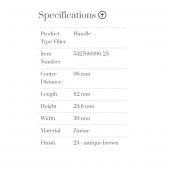 Furnipart Kulp Port 096mm Antik Brown thumbnail 2