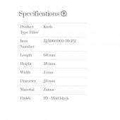 Furnipart Kulp Oval Sımple 060mm Siyah thumbnail 3