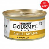 Gourmet Gold Kıyılmış Tavuklu Kedi Yaş Maması 85 Gr 12 Li - 1