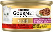 Gourmet Gold Çifte Lezzet Sığır Etli Ve Tavuklu Kedi Yaş Maması 85 Gr 12 Li - 2