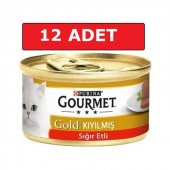 Gourmet Gold Kıyılmış Sığır Etli Kedi Yaş Maması 85 Gr 12 Li - 4