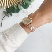 Melian Beyaz Kadran Rose Kordon Kadın Kol Saati thumbnail 2