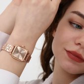 Melian Rose Kadran Rose Kordon Kadın Kol Saati thumbnail 4