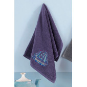 Louis Marie | Marin | 30x50 cm | Nakışlı |%100 Pamuk | 4 Renk | 4 Adet | Mutfak Havlusu Seti - 3