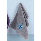 Louis Marie | Marin | 30x50 cm | Nakışlı |%100 Pamuk | 4 Renk | 4 Adet | Mutfak Havlusu Seti - 4