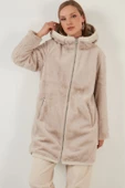 ONLY Bayan Kapüşonlu Çift Taraflı Mont 15208727 thumbnail 5
