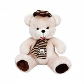 001521 Şapkalı Atkılı Peluş Ayı 50 cm - 1