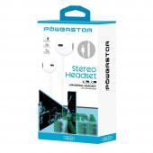 Powerstar HD-27 Lightning Girişli Mikrofonlu Kablolu Kulaklık Beyaz - 8