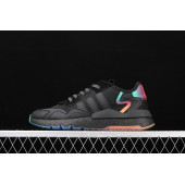 Adidas Nite Jogger Erkek Spor Ayakkabı Siyah Fosfor - 1