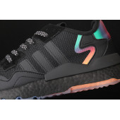 Adidas Nite Jogger Erkek Spor Ayakkabı Siyah Fosfor - 5