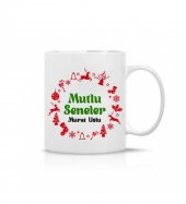 Kişiye Özel Yeniyıl 2023 Baskılı Porselen Beyaz Kupa Bardak HK2367 thumbnail 4