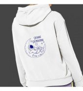 Kişiye Özel Çok Rahat Çok Profesyonel Baskılı Kapşonlu Beyaz Unisex Sweatshirt HK2362 - 3