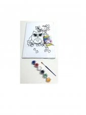 Hayal Sepeti Resimli Tuval Boyama BAYKUŞ 25x35cm - 2