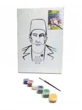 Hayal Sepeti Resimli Tuval Boyama II.Abdulhamit 25x35cm - 1