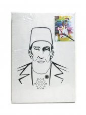 Hayal Sepeti Resimli Tuval Boyama II.Abdulhamit 25x35cm - 2