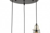 LampaLuce Cono Modern Sarkıt Salon Avizesi 3lü Krom 35x70cm - 3