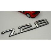 Bmw 728 Bagaj Krom ABS 3M 3D Yazı Logo - 3