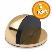 Yarımay Kapı Stoperi Tamponu Yapışkanlı Metal Kapı Stopu Albrifin (5 ADET) thumbnail 1