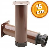 Mobilya Kanepe Baza Koltuk Metal Destek Ayağı Ayarlanabilir Kahverengi Ayak 15 cm thumbnail 1