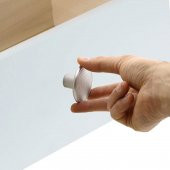 Düğme Çekmece Dolap Kapak Kulpu Kulbu Mat Krom Metal Kulp thumbnail 4