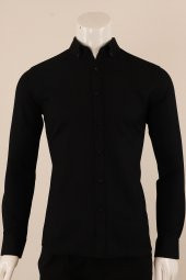 Uzun Kol Slim Fit Desenli Gömlek - 2