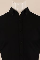 Uzun Kol Slim Fit Desenli Gömlek - 4