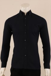 Uzun Kol Slim Fit Desenli Gömlek - 6