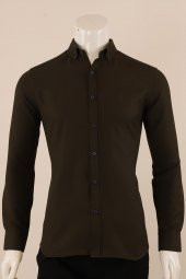Uzun Kol Slim Fit Desenli Gömlek - 10