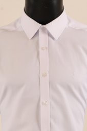 Uzun Kol Slim Fit Desenli Gömlek - 4