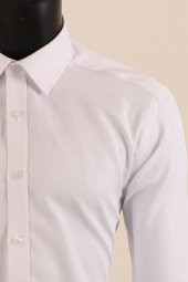 Uzun Kol Slim Fit Desenli Gömlek - 5