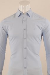 Uzun Kol Slim Fit Desenli Gömlek - 11