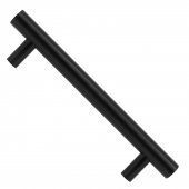 Mobilya Dolap Kapak Çekmece Kulpu Kulbu 128 mm Mat Siyah Metal Kulp - 6