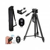 Cazipshop iPhone 14 Pro Max Için 157CM Bluetooth Kumandalı Tripod - 1