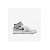 Nike Air Jordan 1 Mid Light Smoke Grey Unisex Spor Ayakkabı - 5