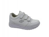 Parley 918 Kadın Kalın Taban Beyaz Cırtlı Günlük Kullanım Spor Ayakkabı thumbnail 1