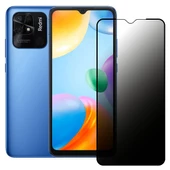 Xiaomi Redmi 10C / Poco C40 Hayalet Privacy Gizli Cam Ekran Koruyucu Siyah - 1