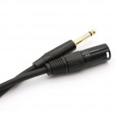 XLR Erkek - 6.35 mm Erkek Kaliteli Enstrüman Gitar Kablosu 15 Metre - 2