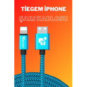 Tiegem Iphone Uyumlu Usb Hızlı Şarj Ve Data Kablosu-mavi-1 Metre - 1