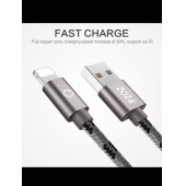 Apple Iphone Uyumlu Usb Hızlı Şarj Ve Data Kablosu-gri-1 Metre - 3