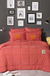 Karaca Home Motto Cotton Comfort Çift Kişilik Mercan - 1