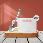 Firmaya Özel Logo Baskılı Kahve Fincanı-011 - 1