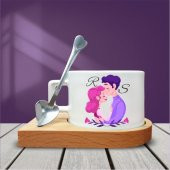 Aşk Temalı Kahve Fincanı-006 - 1