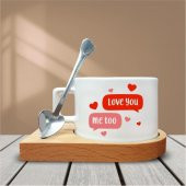 Love Temalı Kahve Fincanı-003 - 1
