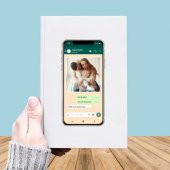 Fotoğraf Baskılı WhatsApp Temalı Deri Kaplı Defter-032 - 1