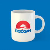 Erdoğan Beyaz Bardak Kupa - 1