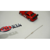 Kia Logo Krom Metal Çift Yön Halat Anahtarlık - 1